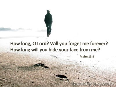 How long, O Lord? Will You forget me forever? How long will You hide Your face from me?